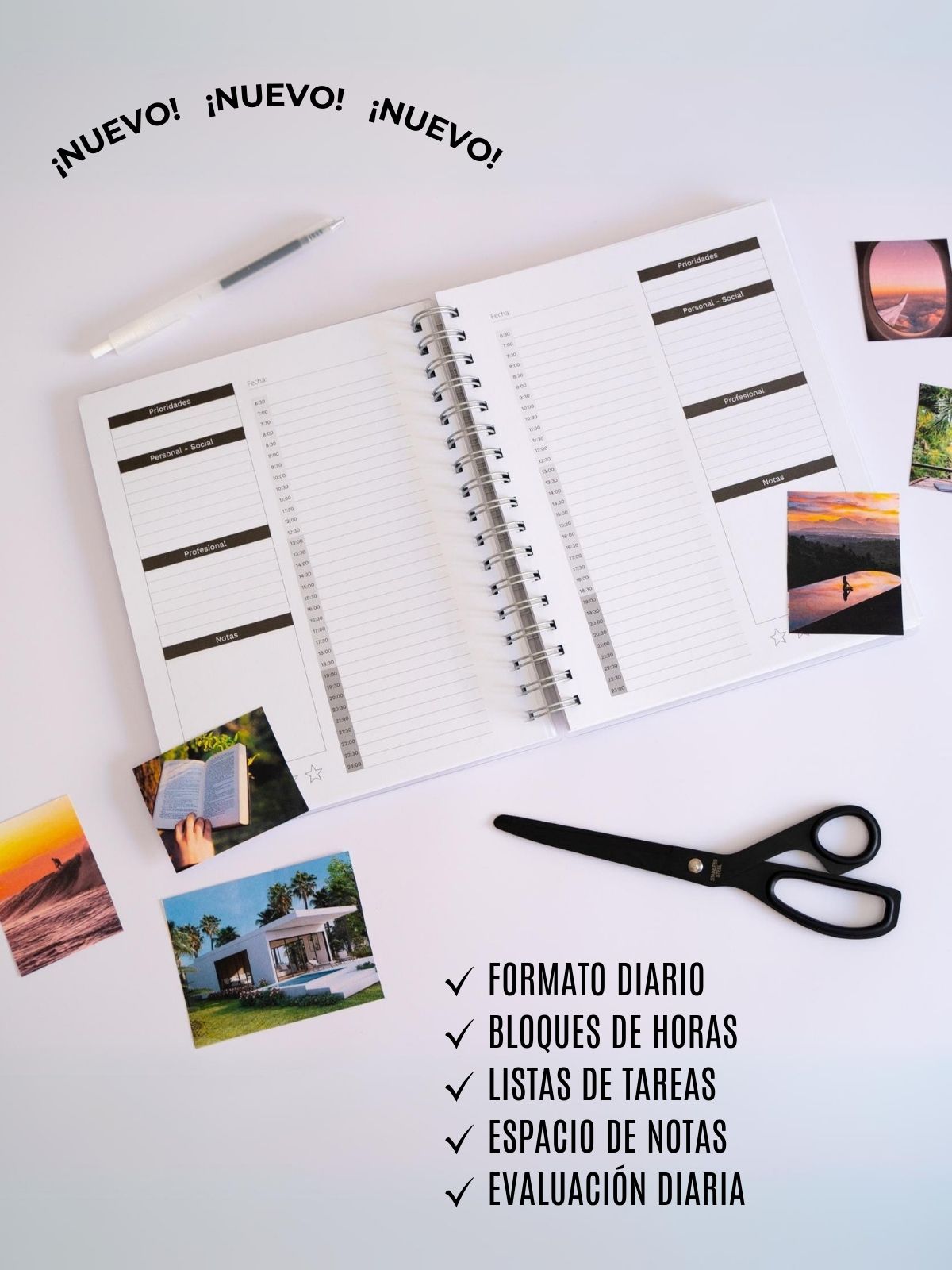 Vision Board Planner - Sin Fechas Diario